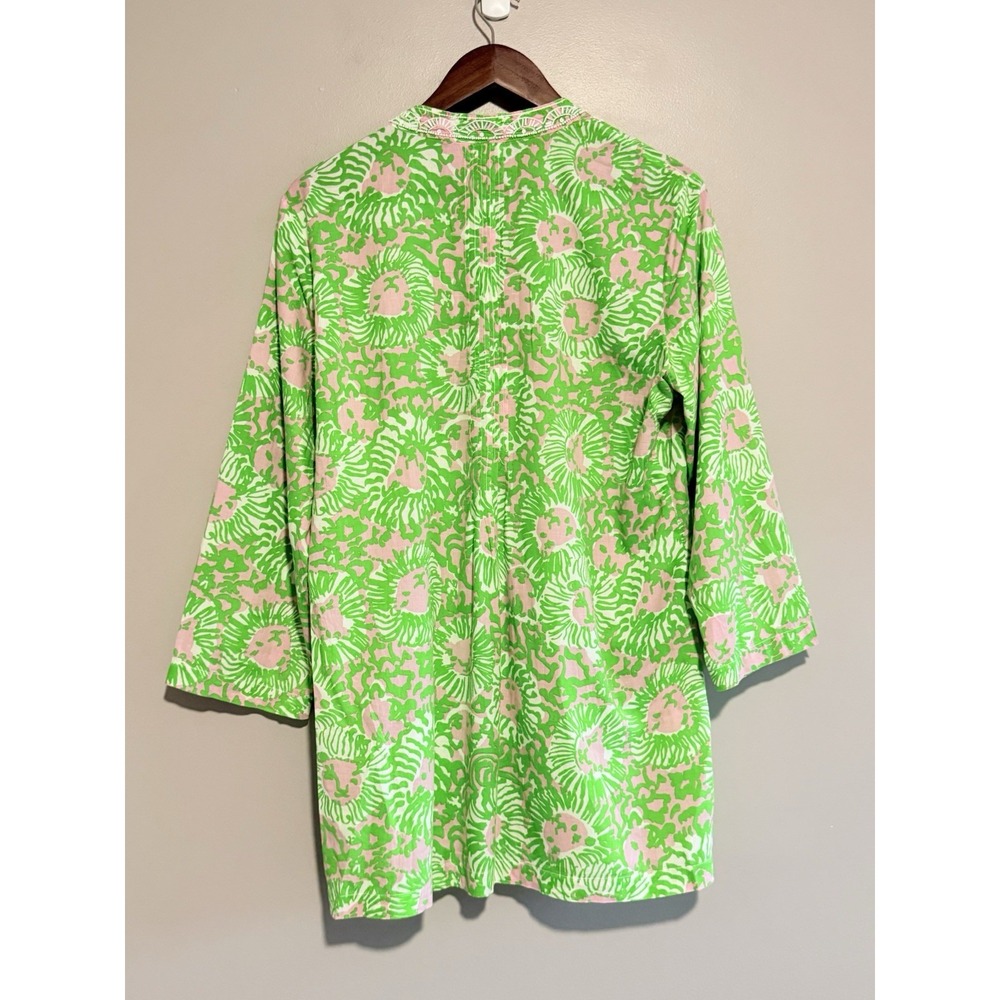 Lilly Pulitzer Sarasota Beaded Pintuck Tunic Top Large Resort Vacation Beach - Picture 16 of 16
